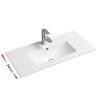 Lavabo Encastrado Para Mueble Baño Fondo Reducido 36cm