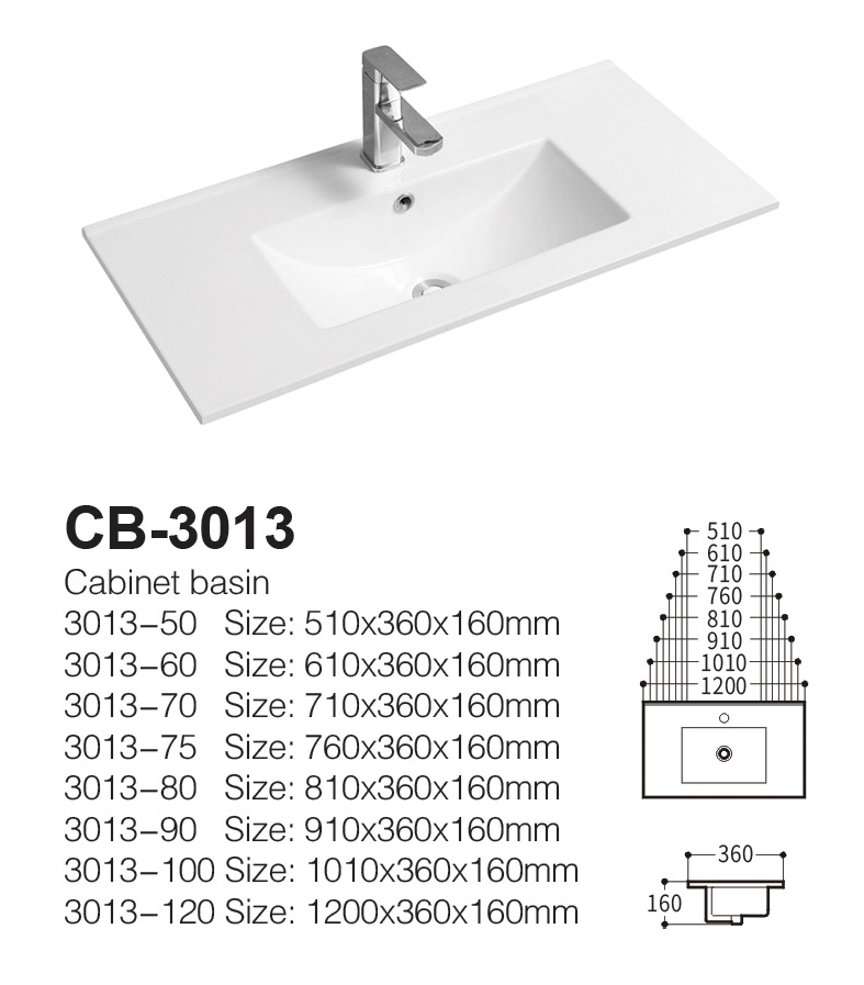 Lavabo Encastrado Para Mueble Baño Fondo Reducido 36cm